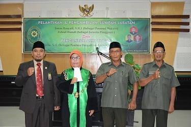 2 Pelantikan dan Pengucapan Sumpah Jabatan Panitera Muda Hukum